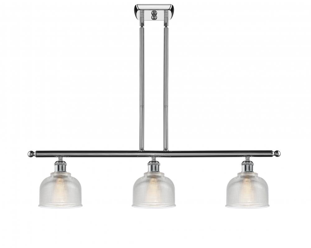 Dayton - 3 Light - 36 inch - Polished Chrome - Cord hung - Island Light