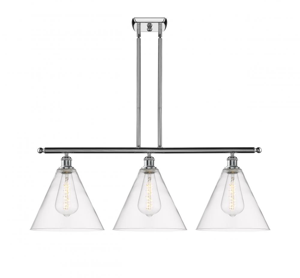 Berkshire - 3 Light - 39 inch - Polished Chrome - Cord hung - Island Light