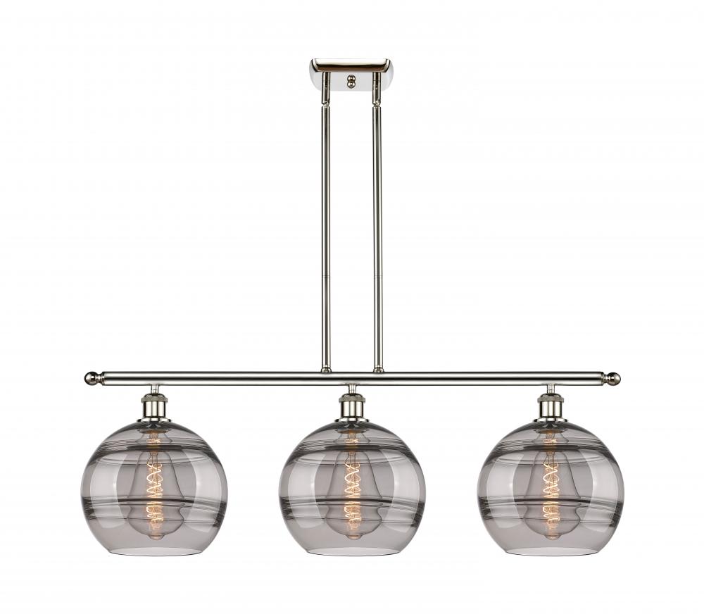 Rochester - 3 Light - 37 inch - Polished Nickel - Cord hung - Island Light