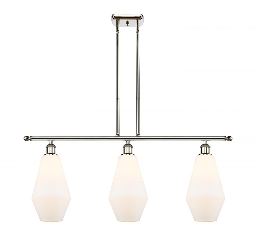 Cindyrella - 3 Light - 36 inch - Polished Nickel - Cord hung - Island Light