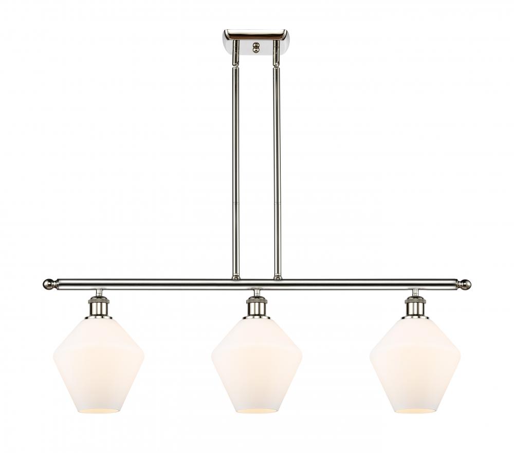 Cindyrella - 3 Light - 36 inch - Polished Nickel - Cord hung - Island Light