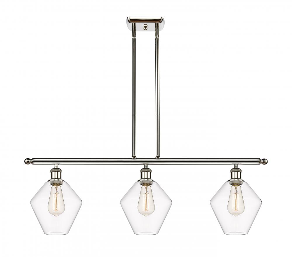 Cindyrella - 3 Light - 36 inch - Polished Nickel - Cord hung - Island Light