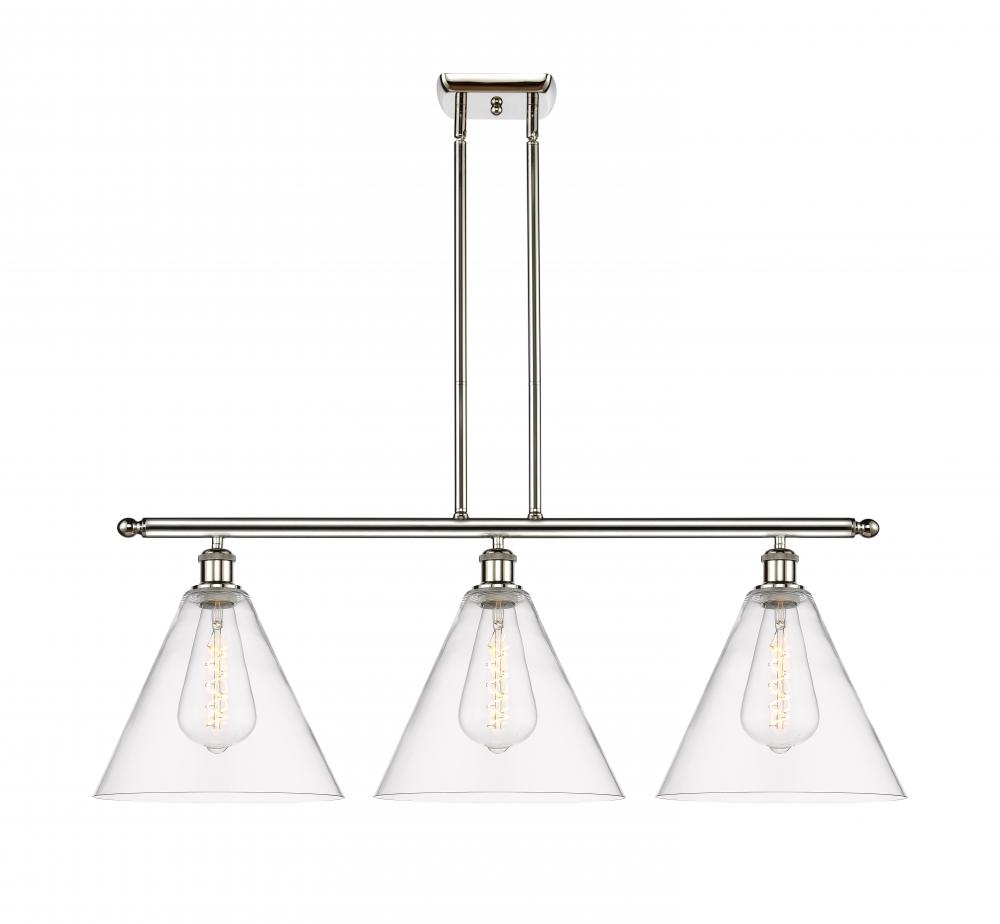 Berkshire - 3 Light - 39 inch - Polished Nickel - Cord hung - Island Light