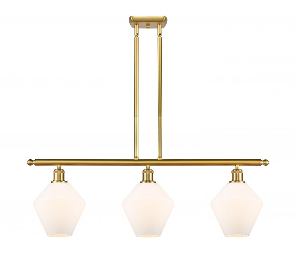 Cindyrella - 3 Light - 36 inch - Satin Gold - Cord hung - Island Light