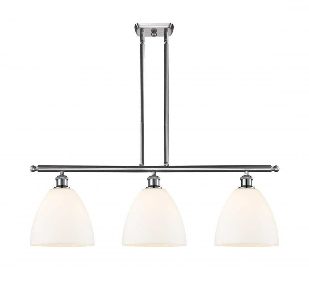 Bristol - 3 Light - 36 inch - Brushed Satin Nickel - Cord hung - Island Light