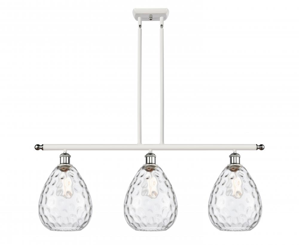 Waverly - 3 Light - 36 inch - White Polished Chrome - Cord hung - Island Light