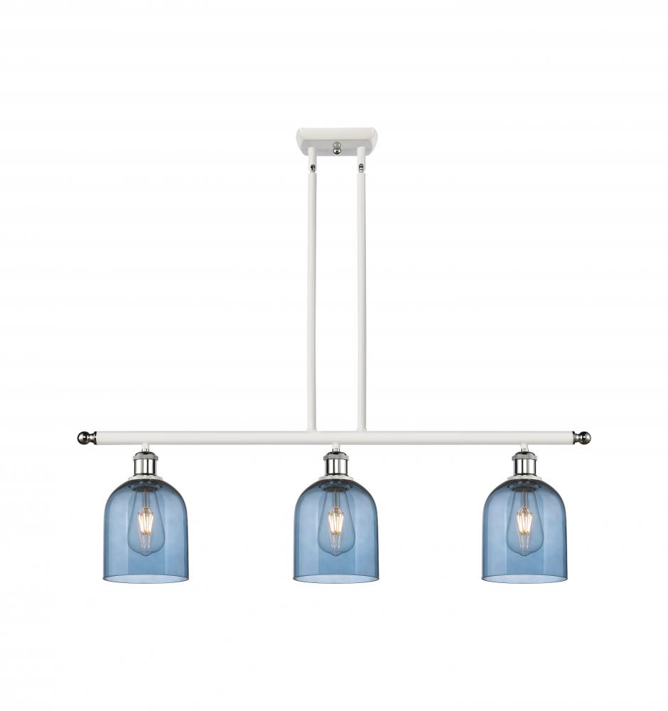 Bella - 3 Light - 36 inch - White Polished Chrome - Cord hung - Island Light