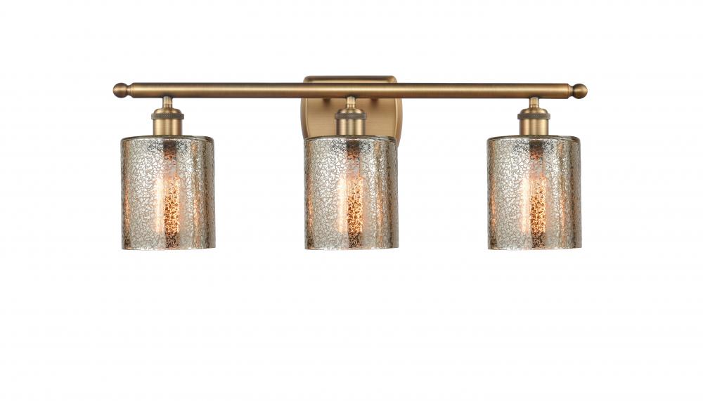 Cobbleskill - 3 Light - 25 inch - Brushed Brass - Bath Vanity Light