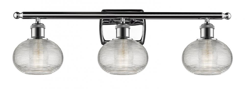 Ithaca - 3 Light - 26 inch - Polished Chrome - Bath Vanity Light