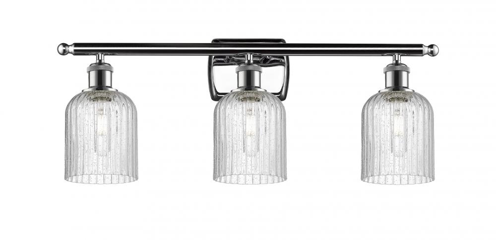 Bridal Veil - 3 Light - 25 inch - Polished Chrome - Bath Vanity Light