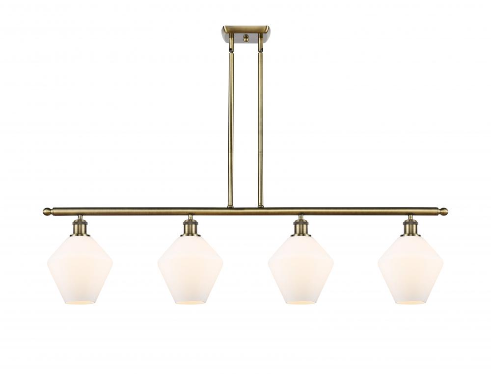 Cindyrella - 4 Light - 48 inch - Antique Brass - Cord hung - Island Light