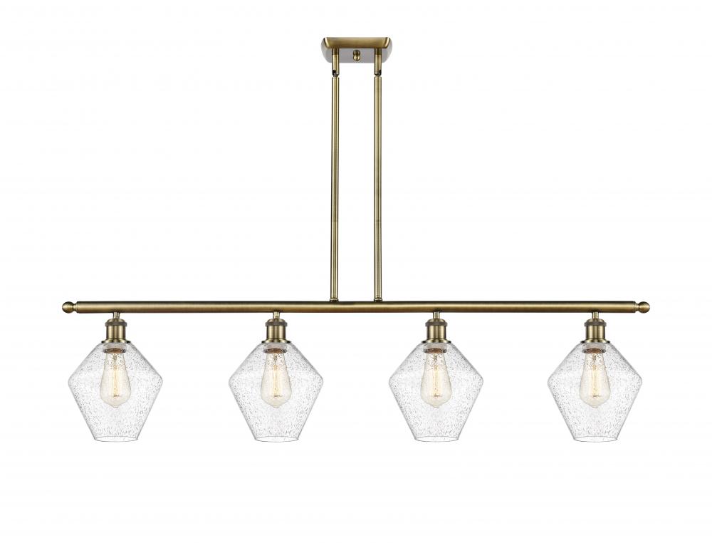 Cindyrella - 4 Light - 48 inch - Antique Brass - Cord hung - Island Light