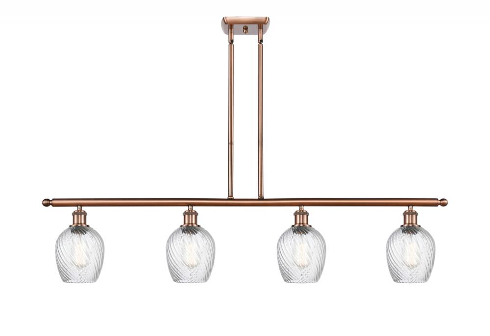 Salina - 4 Light - 48 inch - Antique Copper - Cord hung - Island Light