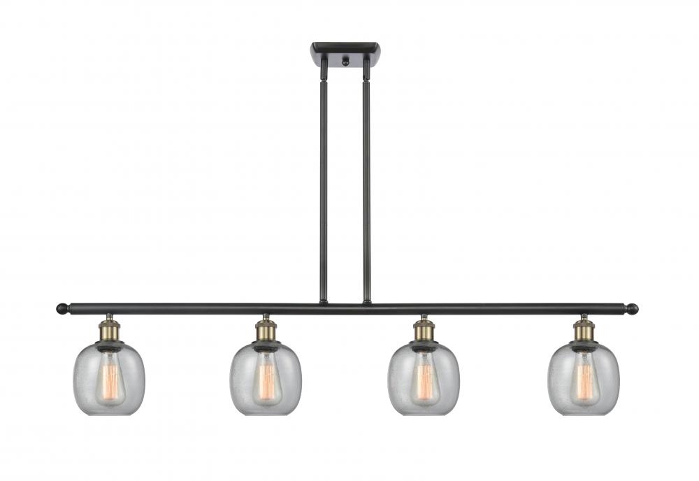 Belfast - 4 Light - 48 inch - Black Antique Brass - Cord hung - Island Light