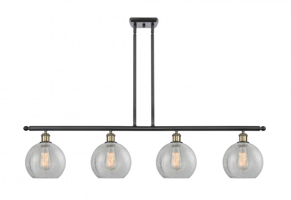 Athens - 4 Light - 48 inch - Black Antique Brass - Cord hung - Island Light