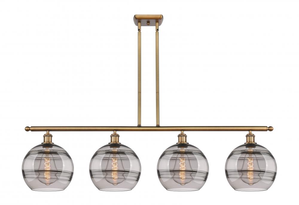 Rochester - 4 Light - 48 inch - Brushed Brass - Cord hung - Island Light