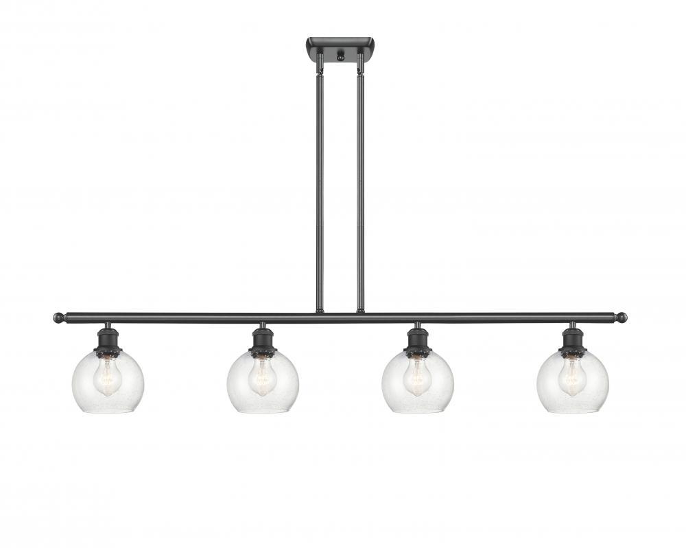 Athens - 4 Light - 48 inch - Matte Black - Cord hung - Island Light