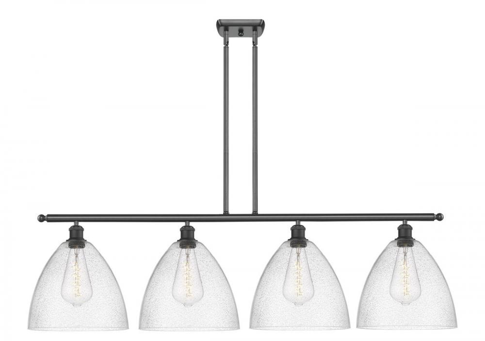 Bristol - 4 Light - 50 inch - Matte Black - Cord hung - Island Light