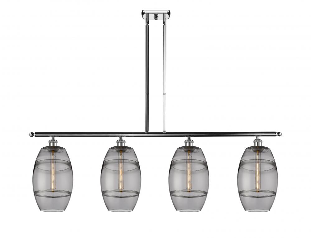 Vaz - 4 Light - 48 inch - Polished Chrome - Cord hung - Island Light