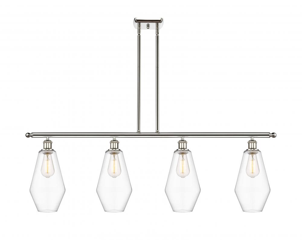 Cindyrella - 4 Light - 48 inch - Polished Nickel - Cord hung - Island Light