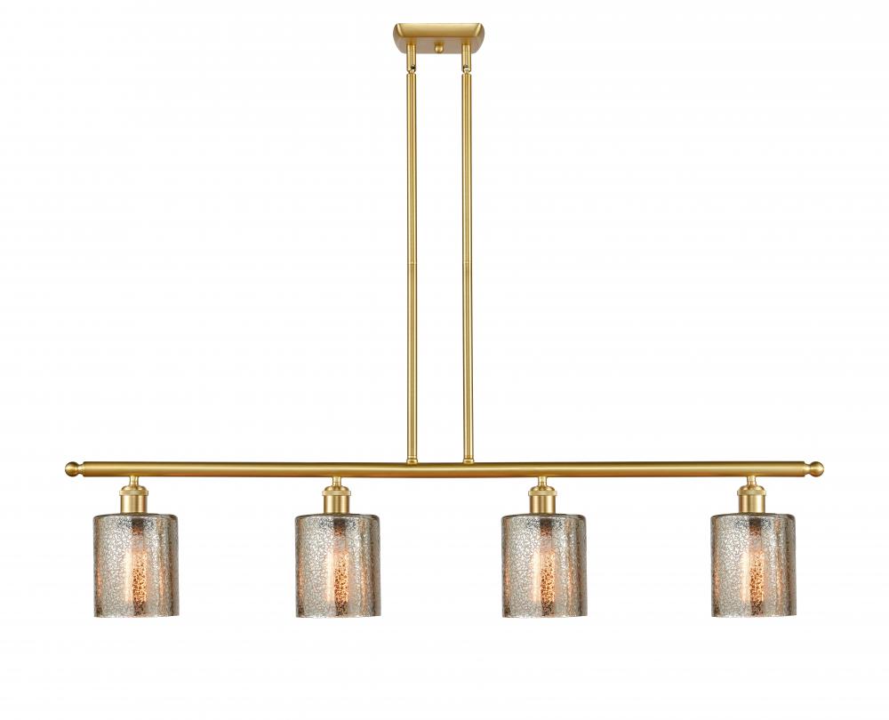 Cobbleskill - 4 Light - 48 inch - Satin Gold - Cord hung - Island Light