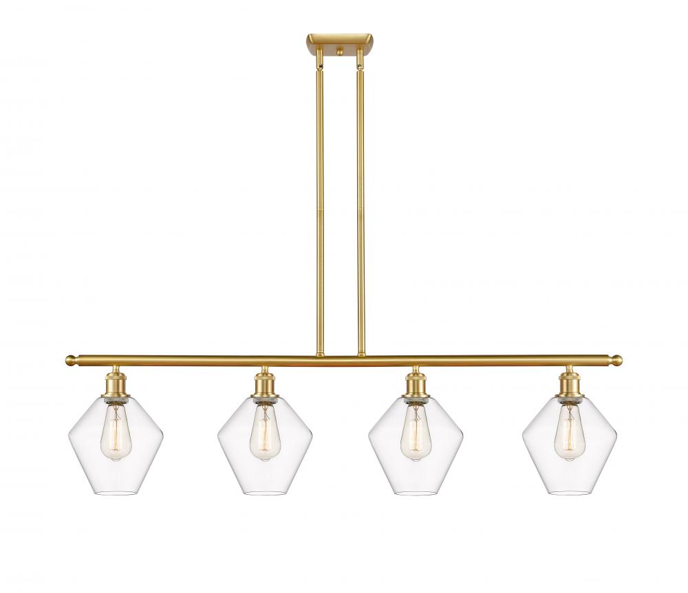 Cindyrella - 4 Light - 48 inch - Satin Gold - Cord hung - Island Light