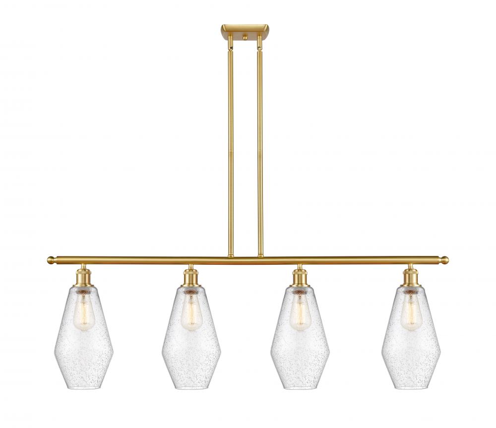 Cindyrella - 4 Light - 48 inch - Satin Gold - Cord hung - Island Light