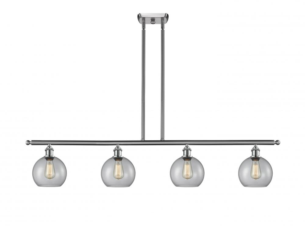 Athens - 4 Light - 48 inch - Brushed Satin Nickel - Cord hung - Island Light