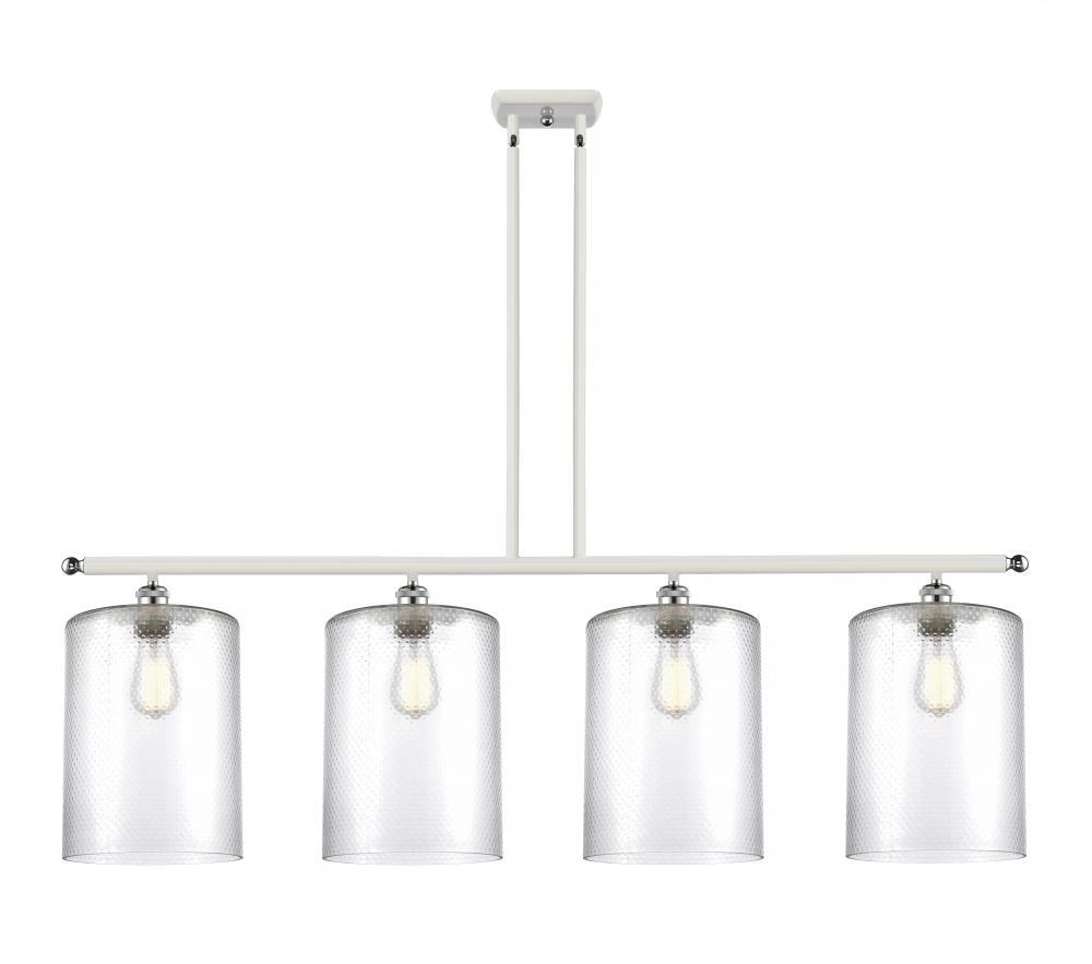 Cobbleskill - 4 Light - 48 inch - White Polished Chrome - Cord hung - Island Light