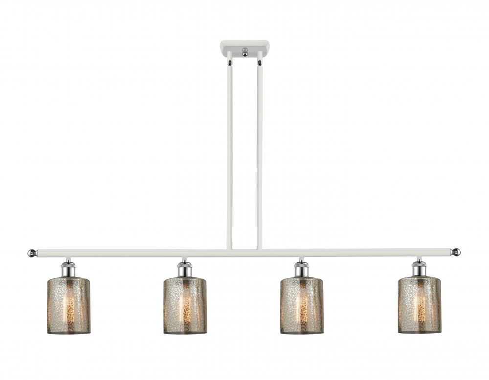 Cobbleskill - 4 Light - 48 inch - White Polished Chrome - Cord hung - Island Light