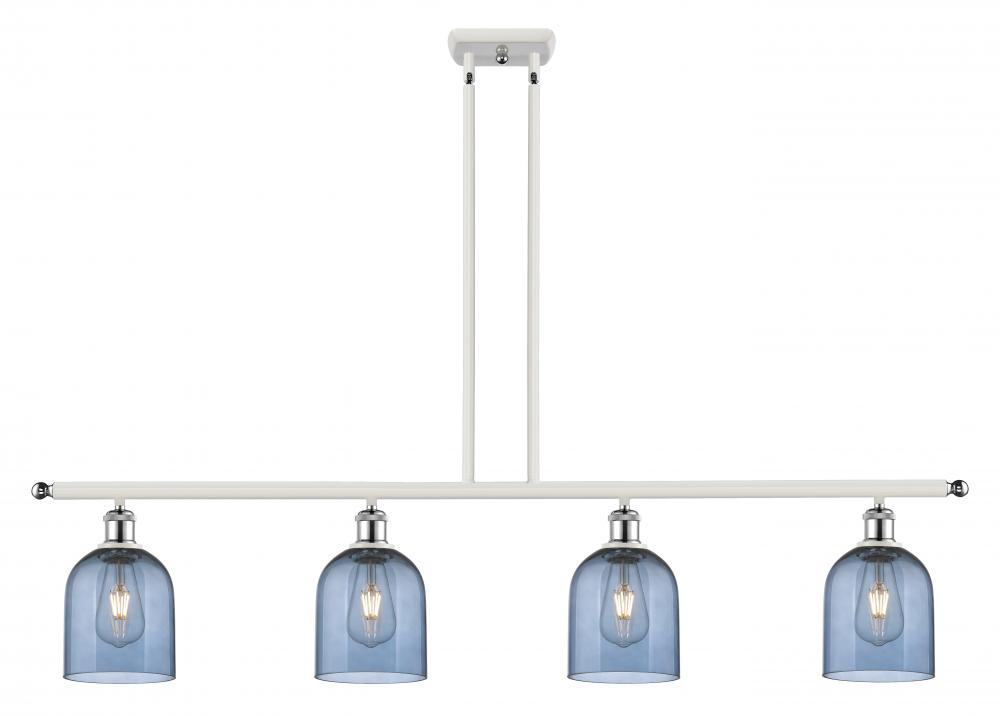 Bella - 4 Light - 48 inch - White Polished Chrome - Cord hung - Island Light