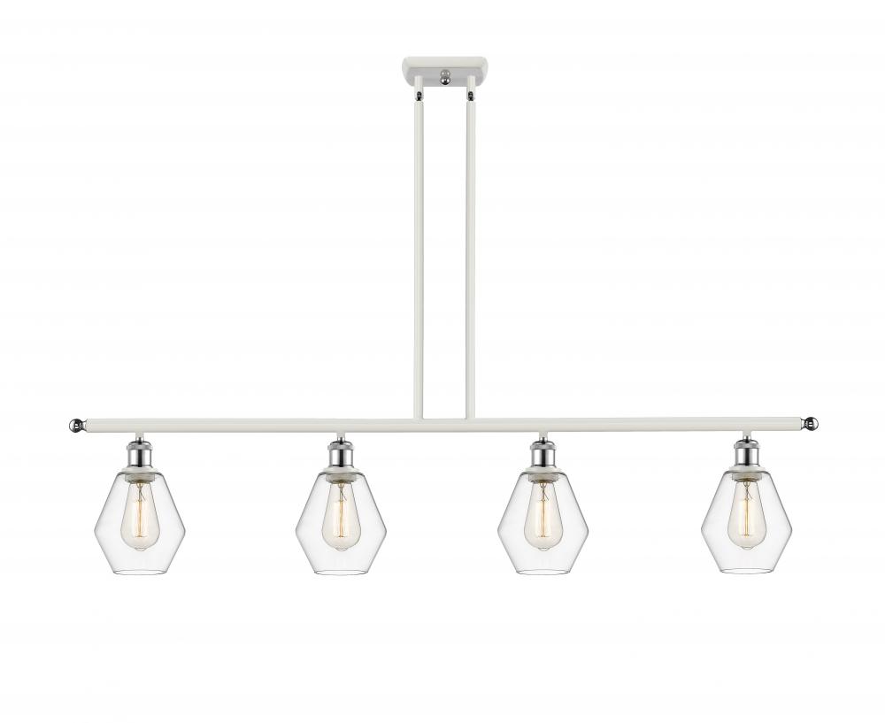 Cindyrella - 4 Light - 48 inch - White Polished Chrome - Cord hung - Island Light