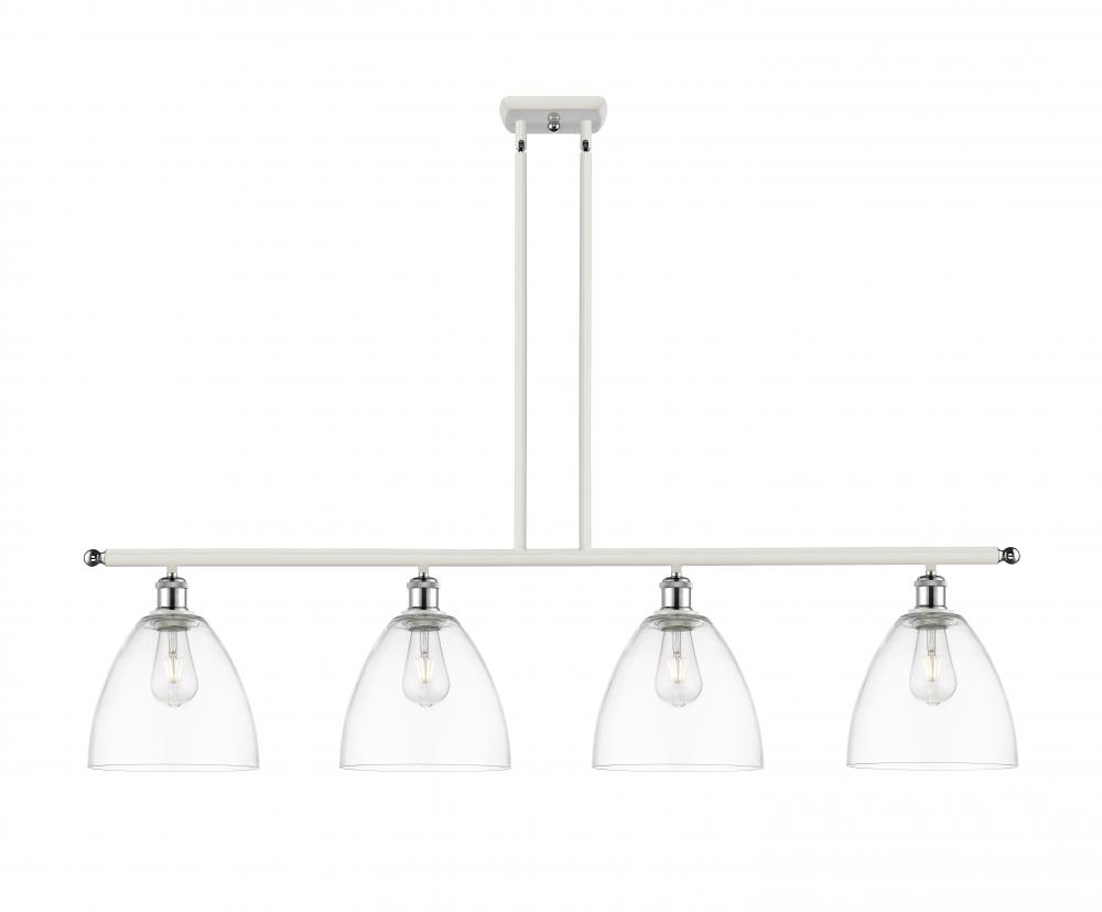 Bristol - 4 Light - 48 inch - White Polished Chrome - Cord hung - Island Light