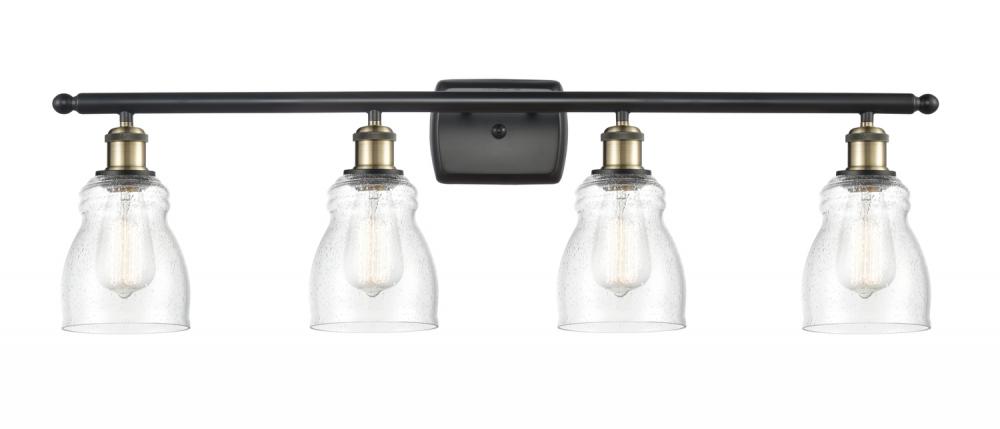 Ellery - 4 Light - 35 inch - Black Antique Brass - Bath Vanity Light