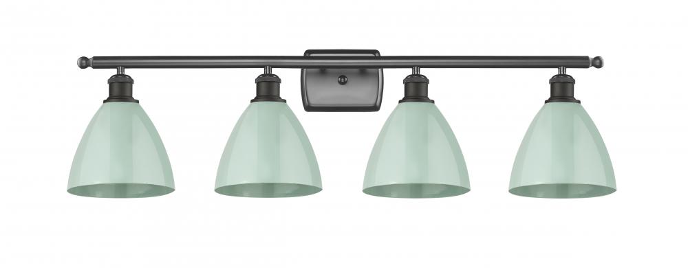 Plymouth - 4 Light - 38 inch - Oil Rubbed Bronze - Bath Vanity Light