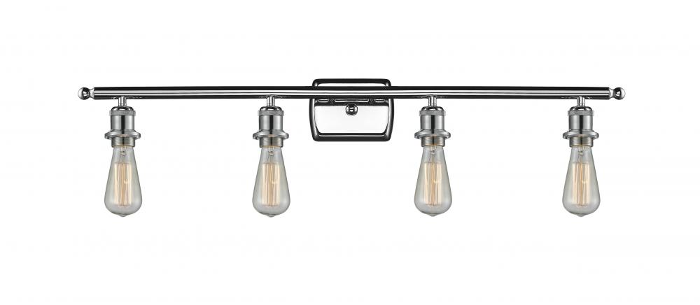 Bare Bulb - 4 Light - 36 inch - Polished Chrome - Bath Vanity Light