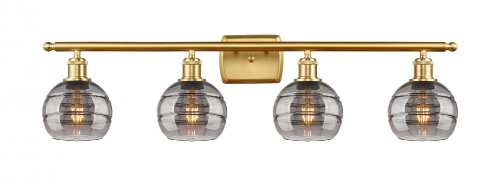 Rochester - 4 Light - 36 inch - Satin Gold - Bath Vanity Light