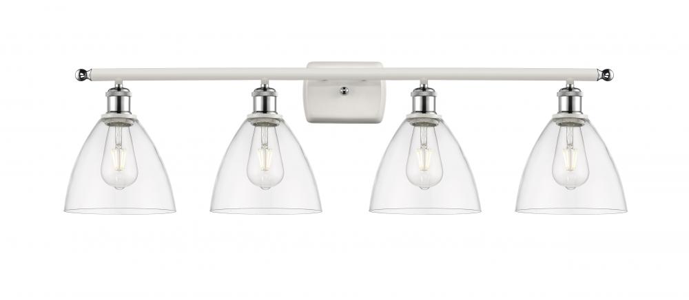 Bristol - 4 Light - 38 inch - White Polished Chrome - Bath Vanity Light