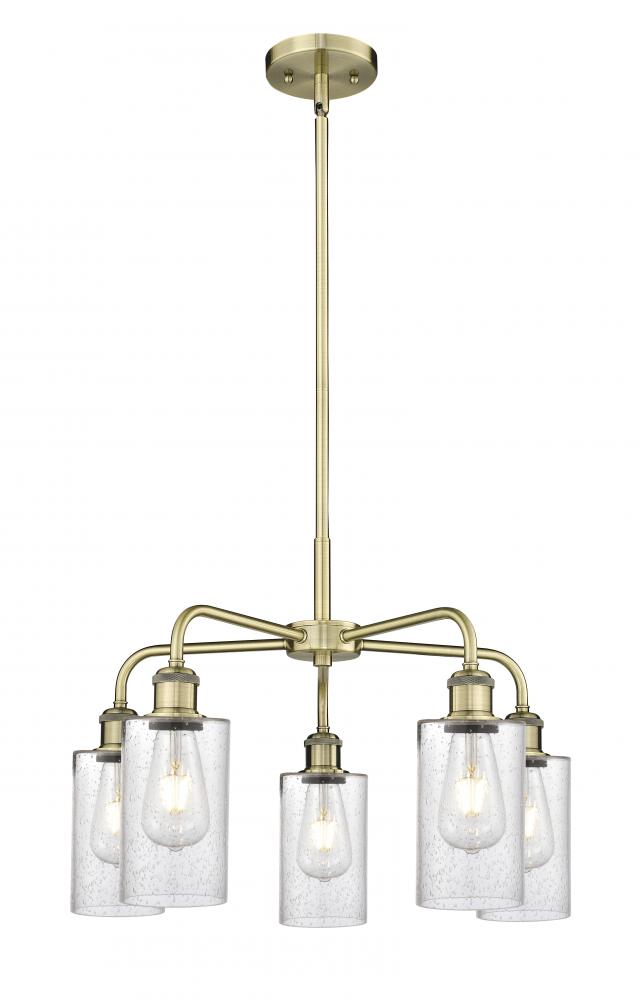 Clymer - 5 Light - 22 inch - Antique Brass - Chandelier