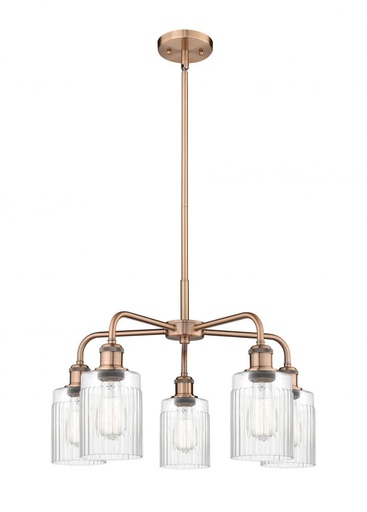 Hadley - 5 Light - 23 inch - Antique Copper - Chandelier