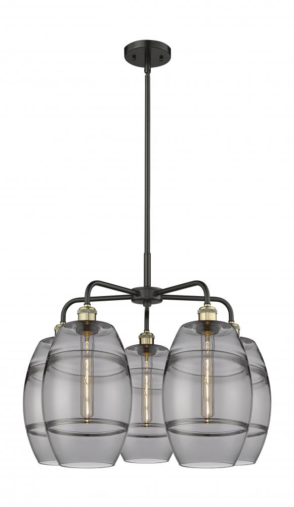 Vaz - 5 Light - 26 inch - Black Antique Brass - Chandelier