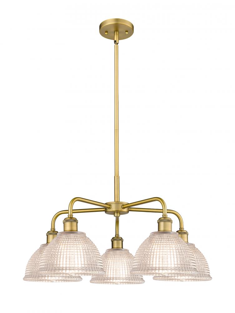 Arietta - 5 Light - 26 inch - Brushed Brass - Chandelier