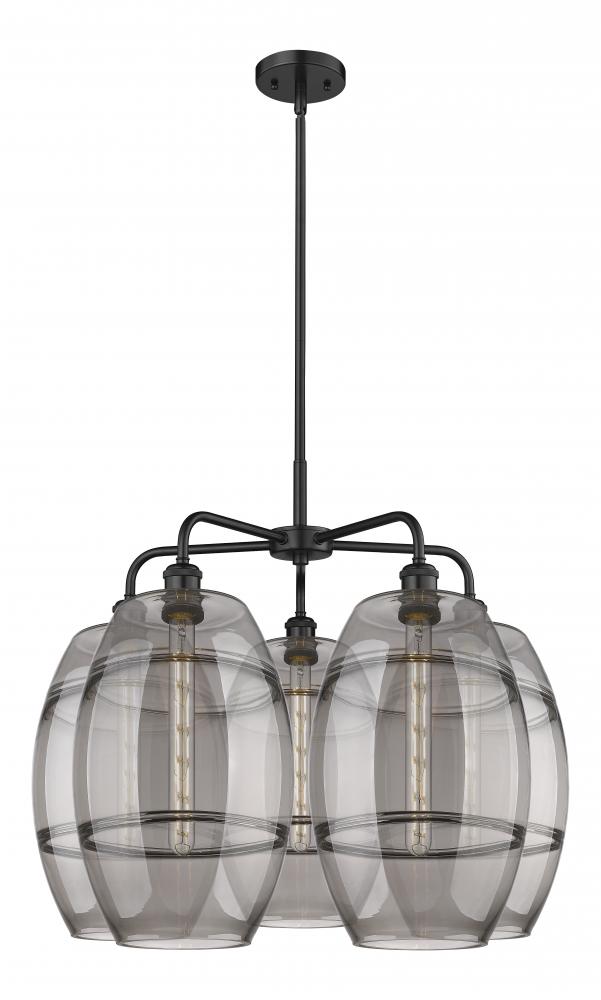 Vaz - 5 Light - 28 inch - Matte Black - Chandelier