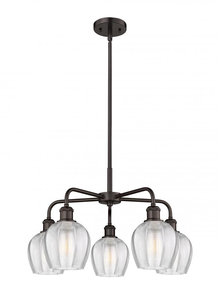 Norfolk - 5 Light - 24 inch - Oil Rubbed Bronze - Chandelier