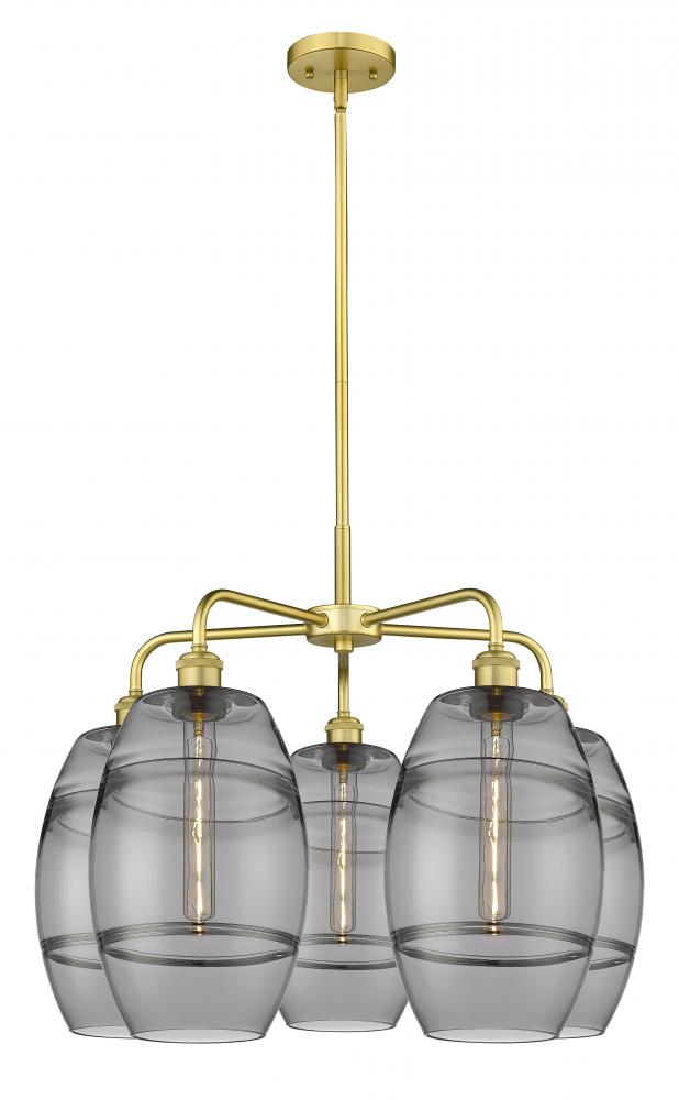 Vaz - 5 Light - 26 inch - Satin Gold - Chandelier