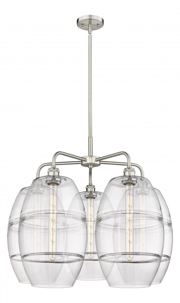 Vaz - 5 Light - 28 inch - Satin Nickel - Chandelier