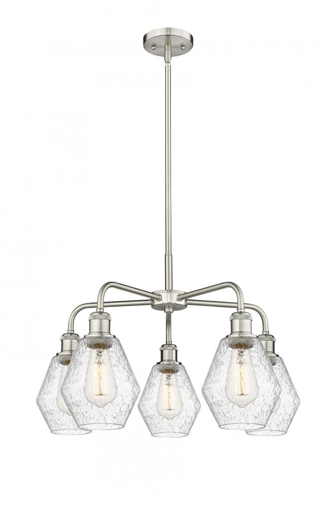 Cindyrella - 5 Light - 24 inch - Satin Nickel - Chandelier