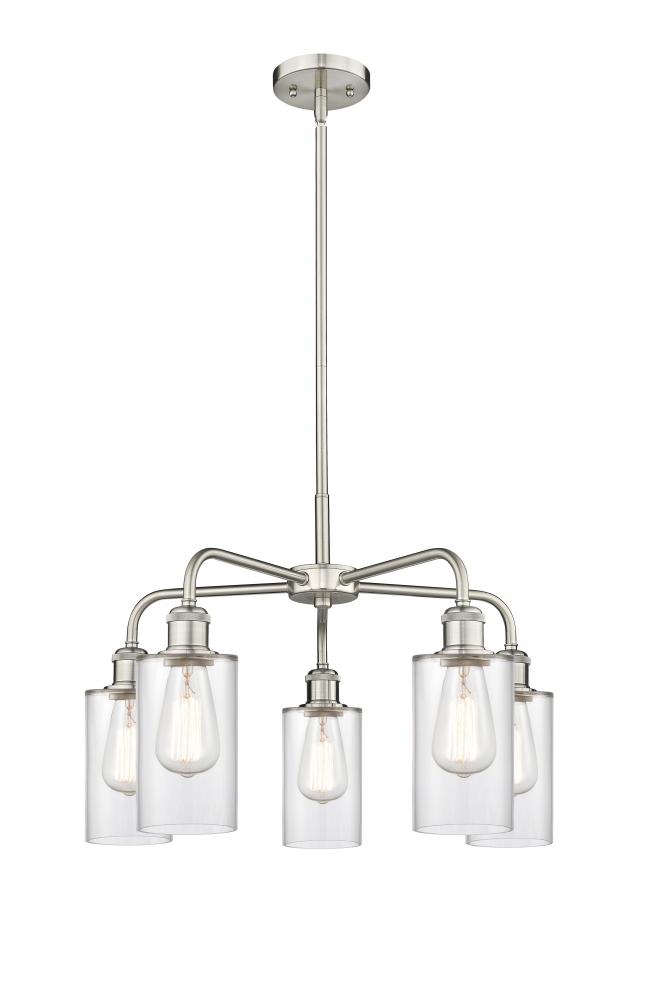 Clymer - 5 Light - 22 inch - Satin Nickel - Chandelier