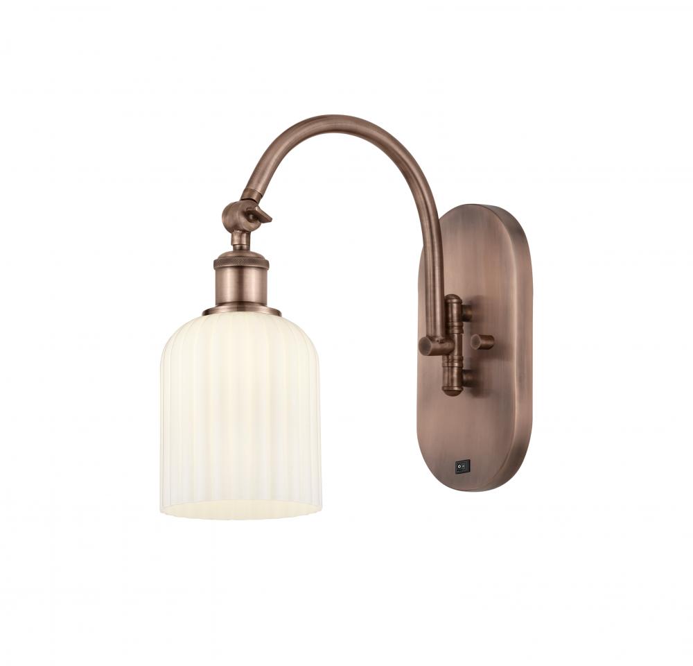 Bridal Veil - 1 Light - 5 inch - Antique Copper - Sconce