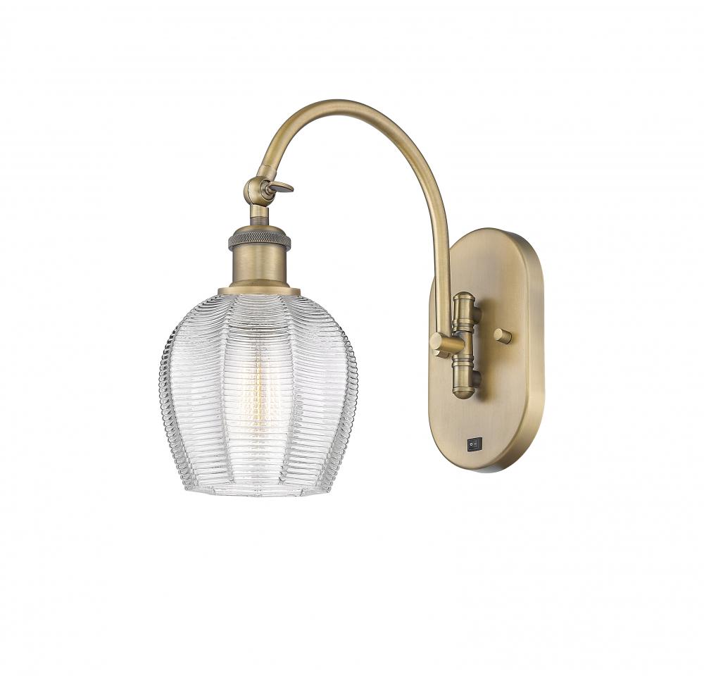 Norfolk - 1 Light - 6 inch - Brushed Brass - Sconce